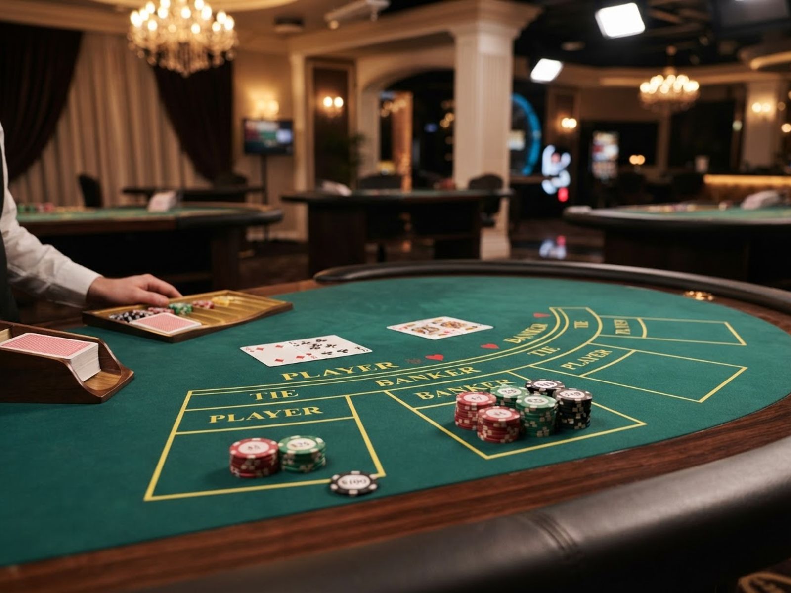 Table de baccarat en direct NV Casino