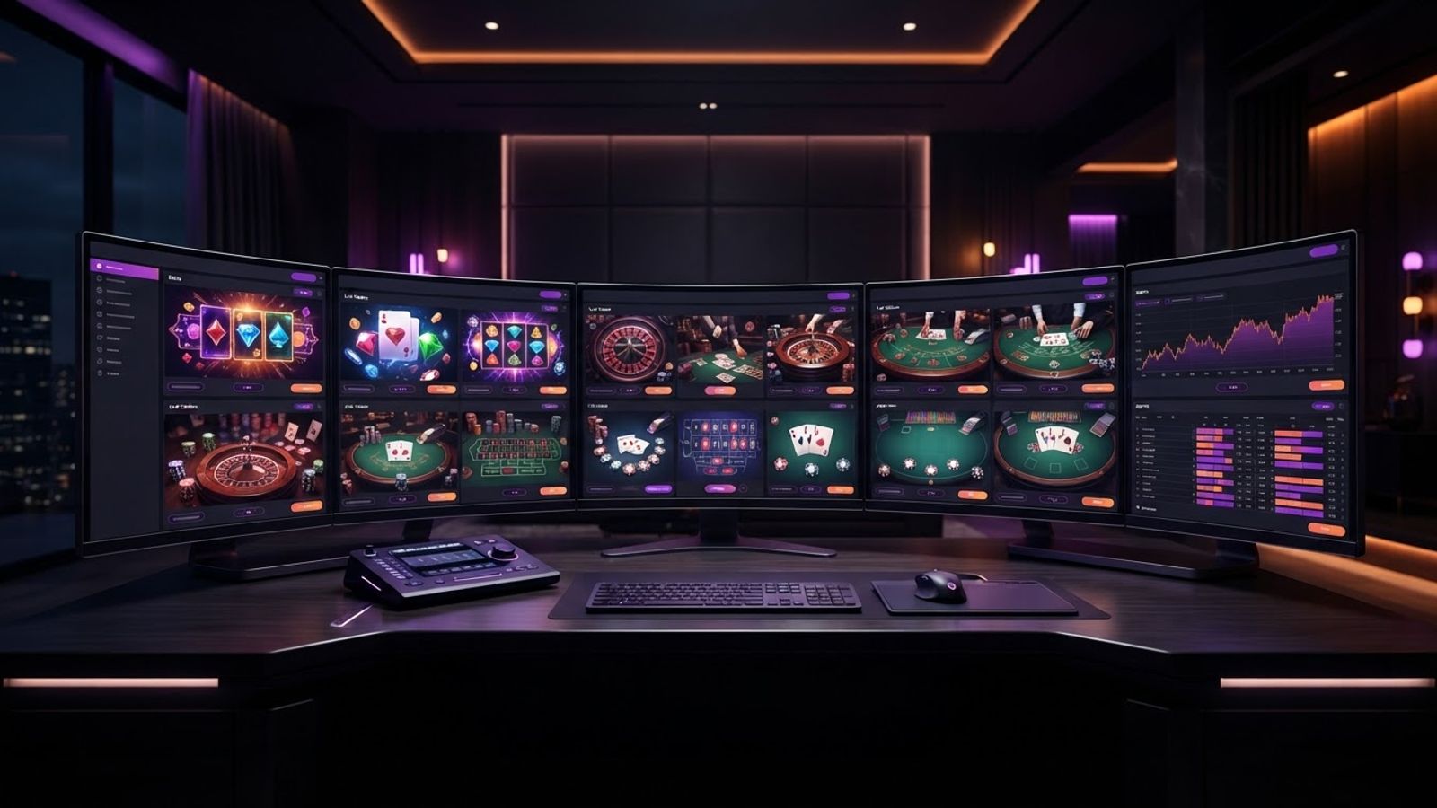 Plateforme de jeux NV Casino en ligne avec machines à sous et tables en direct